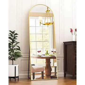 Antok Full Length Mirror, 66x23" Freestanding Floor Mirror