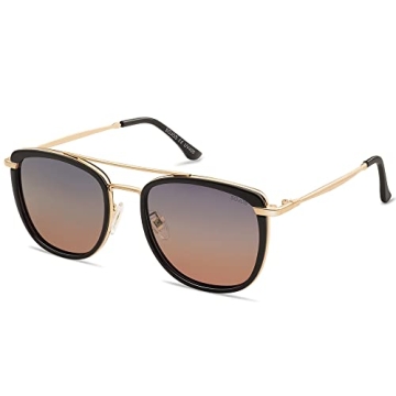 SOJOS Retro Aviator Square Polarized Sunglasses UV400