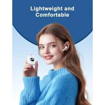 HIYDOO Wireless Earbuds Bluetooth 5.3 with Charging Case