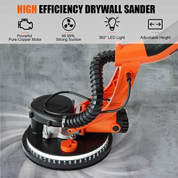Buy IRONMAX Electric Drywall Sander with LED & Vacuum