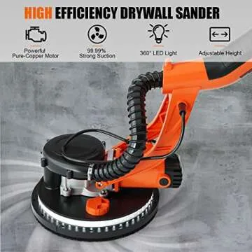 Buy IRONMAX Electric Drywall Sander with LED & Vacuum