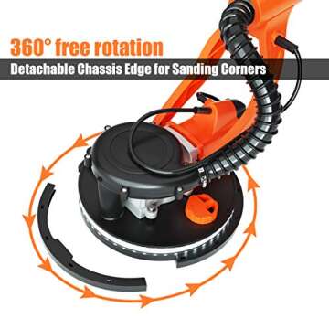 Buy IRONMAX Electric Drywall Sander with LED & Vacuum