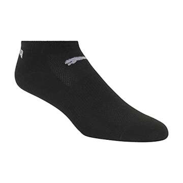 PUMA Women's 6 Pack Runner Socks, Grey White Black, 9-11