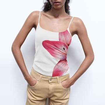 Trendy Y2k Women Graphic Tank - Slim Fit Summer Crop