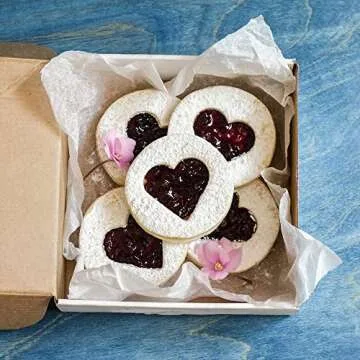 Ultra Cuisine Mini Cookie Cutter Shapes Set - 24 Small Molds To Cut Out Pastry Dough Pie Crust & Fruit - 304 Durable Stainless Steel Cutters - Cut Tiny Heart Shapes - Bake Like A Pro For A Lifetime