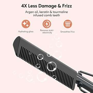 Terviiix Hot Comb: Safe, Adjustable & Ideal for Black Hair