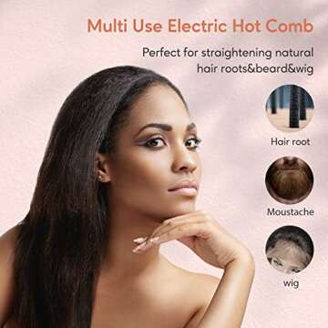 Terviiix Hot Comb: Safe, Adjustable & Ideal for Black Hair