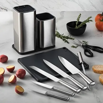 FineDine Stainless-Steel Kitchen Knife Set - 10 Pieces