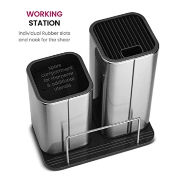 FineDine Stainless-Steel Kitchen Knife Set - 10 Pieces