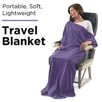 SAGEFINDS Airplane Travel Blanket | Compact Throw Blanket for Camping and Hiking | Converts into a P...