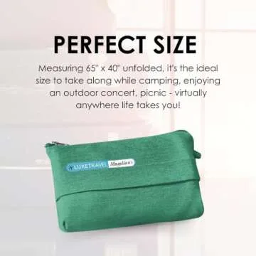 SAGEFINDS Airplane Travel Blanket | Compact Throw Blanket for Camping and Hiking | Converts into a Pillow | Travel Gift | Soft Jersey Knit | Fits in Backpack | Attaches to Luggage | Travel Essential