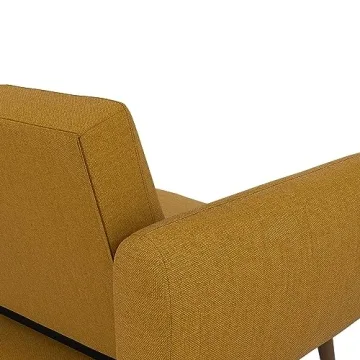 Novogratz Brittany Futon Sofa Bed with Tufted Back & Mid-Century Style