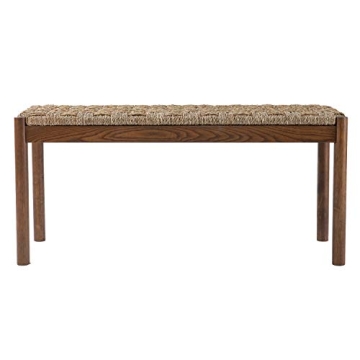 Natural Seagrass Entryway Bench for Stylish Spaces