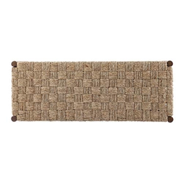 Natural Seagrass Entryway Bench for Stylish Spaces