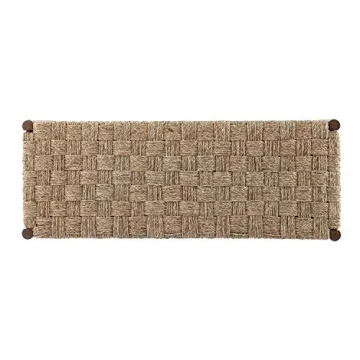 Natural Seagrass Entryway Bench for Stylish Spaces