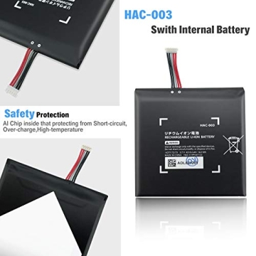 NATNO Switch Battery Replacement for Nintendo Switch 4310mAh