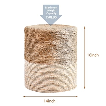 Stylish Wimarsbon Handmade Seagrass Ottoman for Your Home