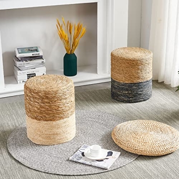Stylish Wimarsbon Handmade Seagrass Ottoman for Your Home