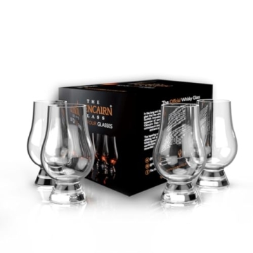 GLENCAIRN Whiskey Glass Set - 4 Pack with Gift Carton