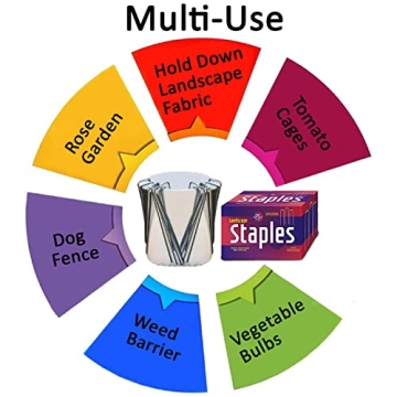 Ashman Heavy Duty Landscape Stakes - 200 Pack Rust Resistant