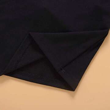 Toddler Baby Little Girls Turtleneck T Shirt Top Long Sleeve Basic Solid Color Blouse 1-5Years Old (3-4T,Black Turtleneck Shirt)