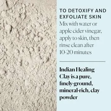 Sky Organics - Indian Healing Clay, 16 oz - Detoxifying Bentonite Clay Powder - Exfoliating Face Mask - Pore Cleaner - Combination & Oily Skin - Natural, Vegan & Cruelty Free - Skin Care
