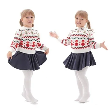 EPEIUS Baby Tights Thick Seamless Cable Knit Leggings for Infant Girl Solid Cotton Stockings Footed Pants Pantyhose Dress Tights Clothes for 3-6 Months 3 Pair Pack,Pure White