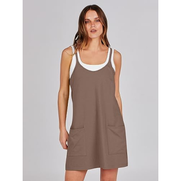 ANRABESS Summer Mini Romper Dress for Active Women
