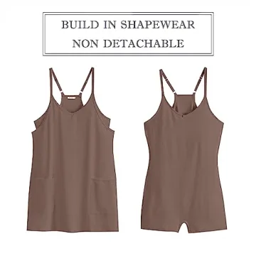 ANRABESS Summer Mini Romper Dress for Active Women