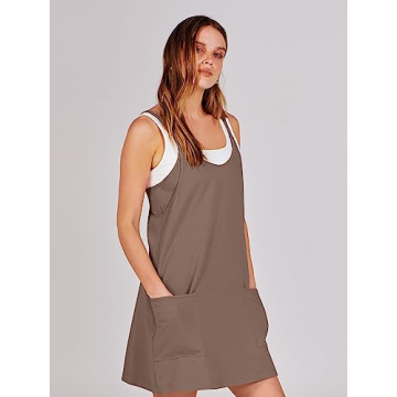 ANRABESS Summer Mini Romper Dress for Active Women
