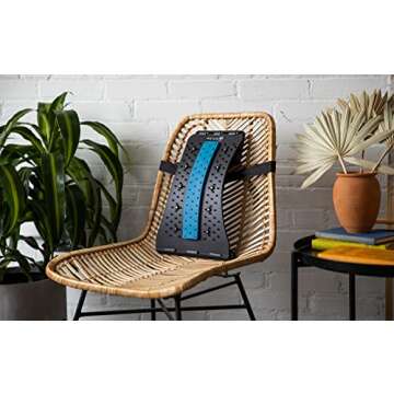 Back Stretcher, Lumbar Back Cracker Device, with Magnetic Acupressure Points, Spinal Stretcher for Sciatica, Disc Bulges, Upper and Lower Back Pain