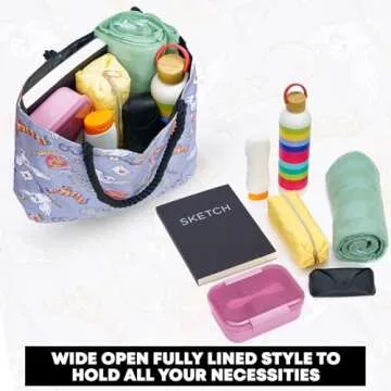 Harry Potter Tote Travel Bag Gryffindor Hedwig All Over Print Grey