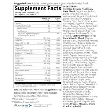 Garden of Life Organics Men 40+ Gummy Vitamins - Berry - Certified Organic, Non-GMO, Vegan, Kosher Complete Multi - Methyl B12, C & D3 - Gluten, Soy & Dairy Free, 120 Real Fruit Gummies