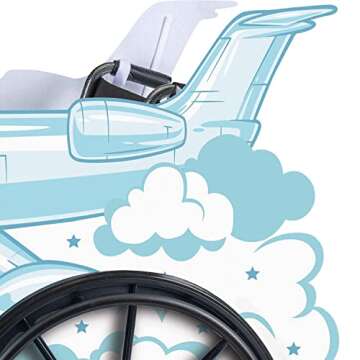 Disguise Wonder Woman Adaptive Wheelchair Cover Costume Accessory, Official Wonder Woman Rolling Costume for Wheelchair