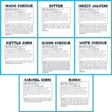 Variety Pack of 8 Mini Popcorn Seasoning Jars