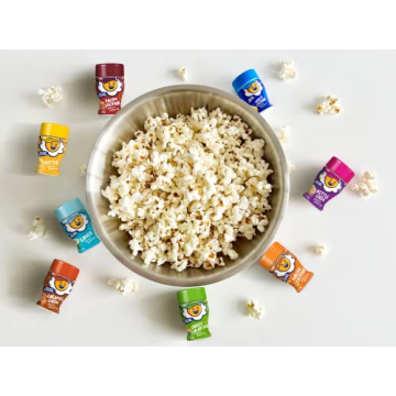 Variety Pack of 8 Mini Popcorn Seasoning Jars