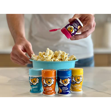 Variety Pack of 8 Mini Popcorn Seasoning Jars