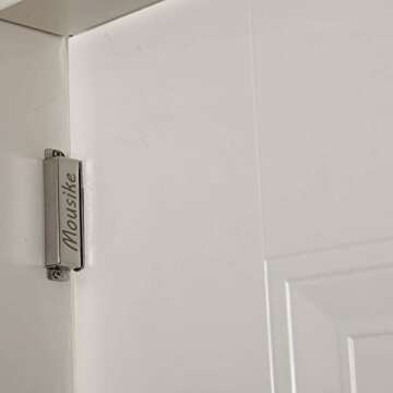 Mousike Magnetic Door Catch，70lb Stainless Steel Cabinet Door Magnets with Strong Magnetic for Kitchen Cupboard Wardrobe Closet Cabinet Door Drawer Latch (3.8"70 lbs(2 Pack))