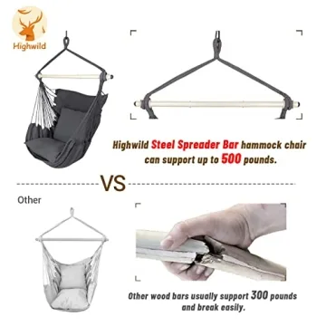 Highwild Hammock Chair with Cushions - Relax in Style