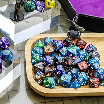 CiaraQ Polyhedral Dice Set 35 Pieces for Tabletop Gaming