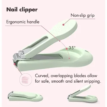 YIVEKO Baby Nail Kit - 4-in-1 Safe Baby Grooming Set