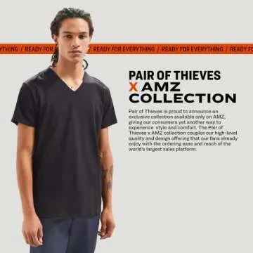 Stylish Pair of Thieves V-Neck T-Shirt Pack for Men