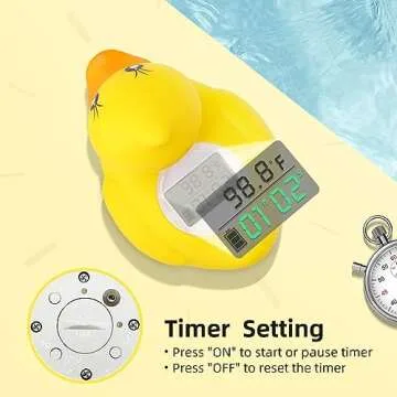 BabyElf Duck Bath Thermometer - Safety & Fun in One!