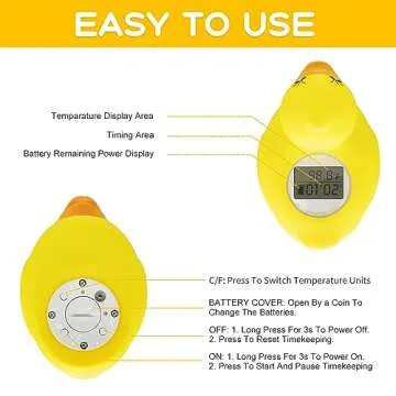 BabyElf Duck Bath Thermometer - Safety & Fun in One!