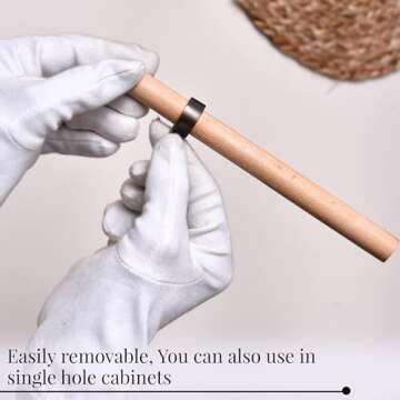 Indian Shelf 6 Pieces Adjustable Drawer Pulls- Wooden Cabinet Handles- Boho Cabinet Pulls- Adjustable Drawer Handles- Adjustable Handles- Boho Dresser Handles- T Bar Pulls for Door