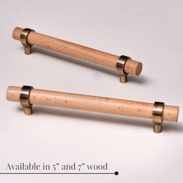 Indian Shelf 6 Pieces Adjustable Drawer Pulls- Wooden Cabinet Handles- Boho Cabinet Pulls- Adjustable Drawer Handles- Adjustable Handles- Boho Dresser Handles- T Bar Pulls for Door