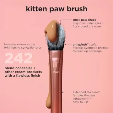 Real Techniques Kitten Paw Concealer Brush Flawless Coverage