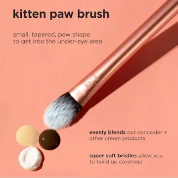 Real Techniques Kitten Paw Concealer Brush Flawless Coverage
