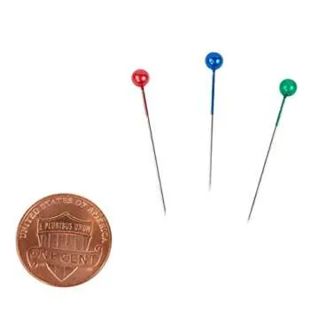 SINGER Pearlized Head Straight Pins - Durable & Colorful
