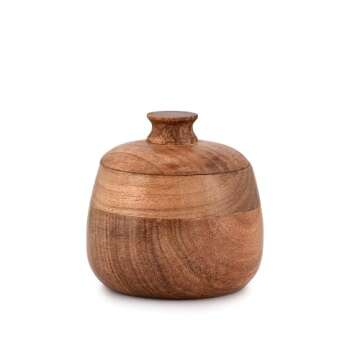 NIRMAN Jewelry Box Unique Artisan Traditional Hand Carved Acacia Wood Wooden Keepsake Box Gift (3" x...